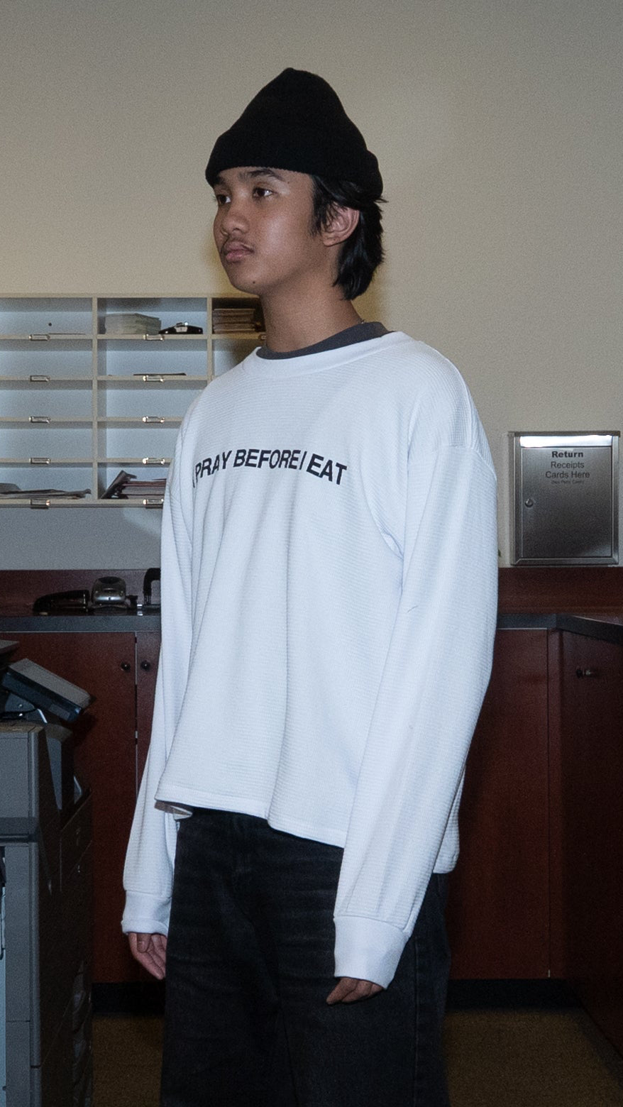 I Pray CROPPED White Thermal
